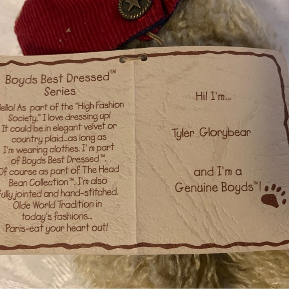 Boyds Bears Set of 4 (3 with Tags) Tyler Glorybear American Flag - Picture 15 of 16